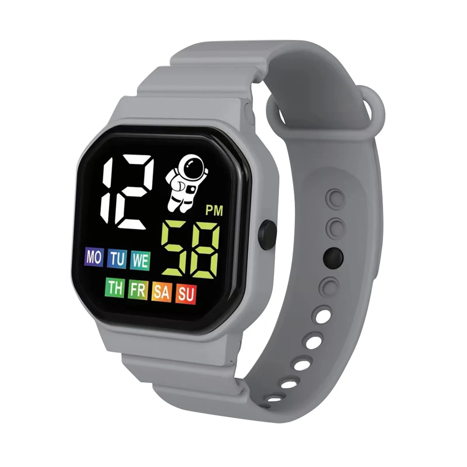 

New Simple And Stylish Fashion Waterproof Women Lcd Digital Stopwatch Date Rubber Sport Wristwatch Creative Fashion Gift Reloj