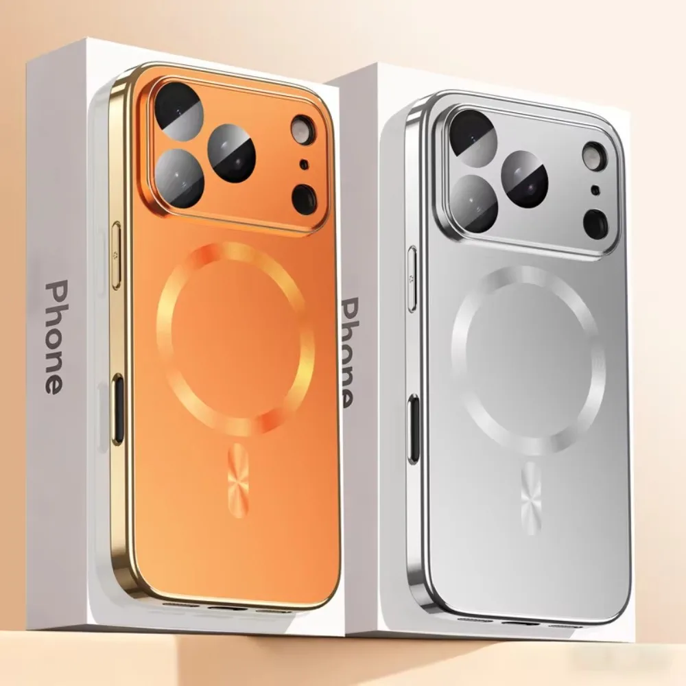 Sleek Magnetic Camera Protector Case with Anti-Smudge & Wireless Charging Compatibility