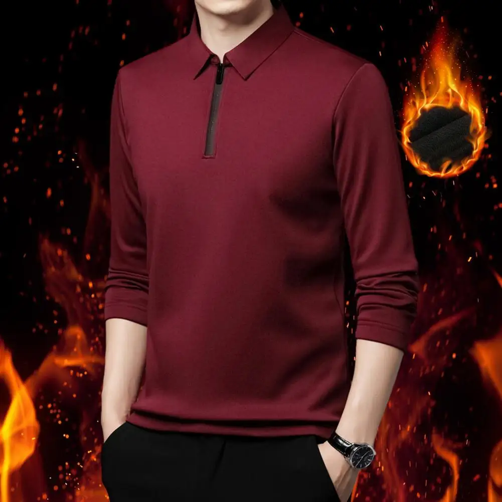 

Мужской пуловер на молнии, с высоким воротником