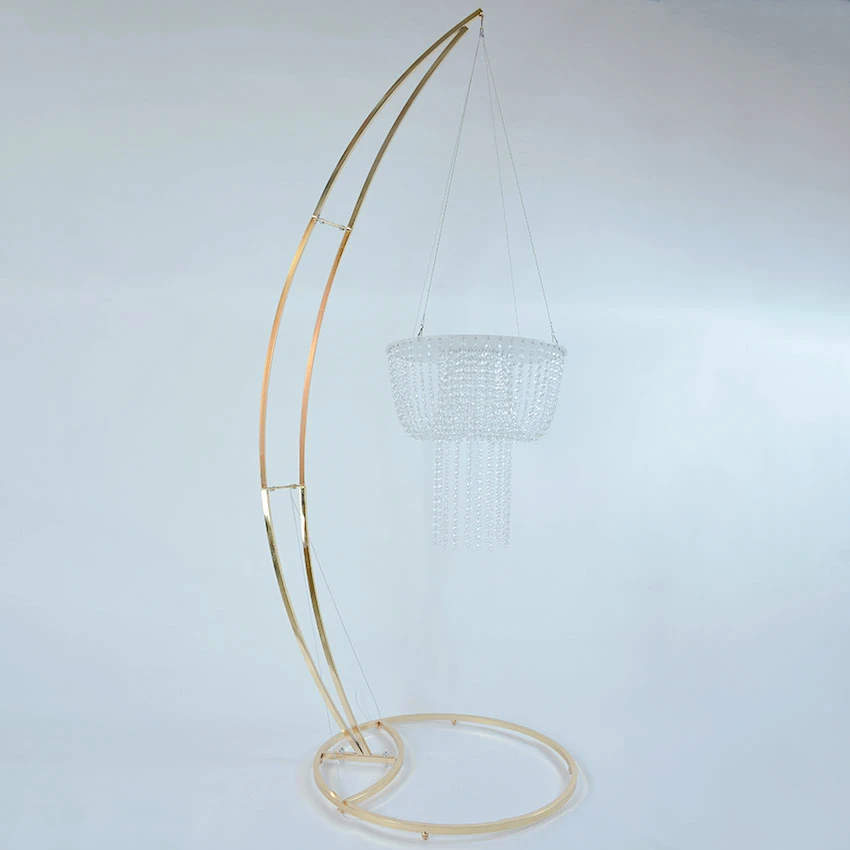 Description Picture 5 of itemWedding Moon Arch And Acrylic Cake Stand Hanging Rack Wedding Centerpieces For Party Decoration