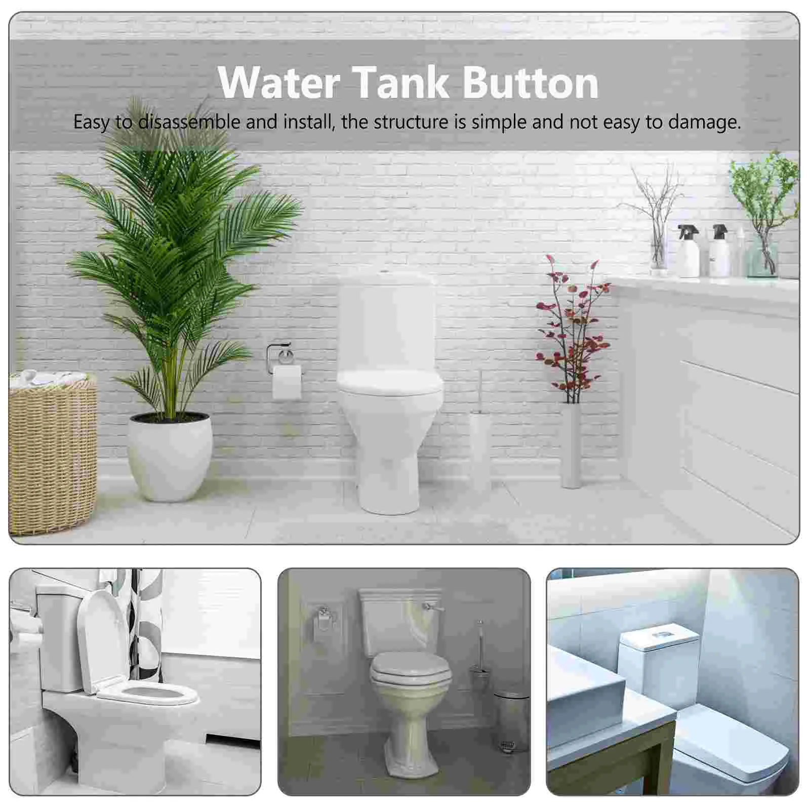 Toilet Flush Button 2 Pcs