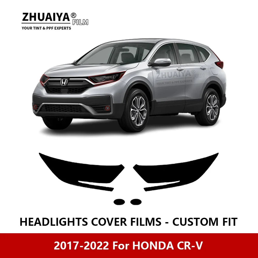 

For HONDA CR-V 2017-2022 Car Exterior Headlight Anti-scratch PPF precut Protective film Repair film Car stickers Accessories