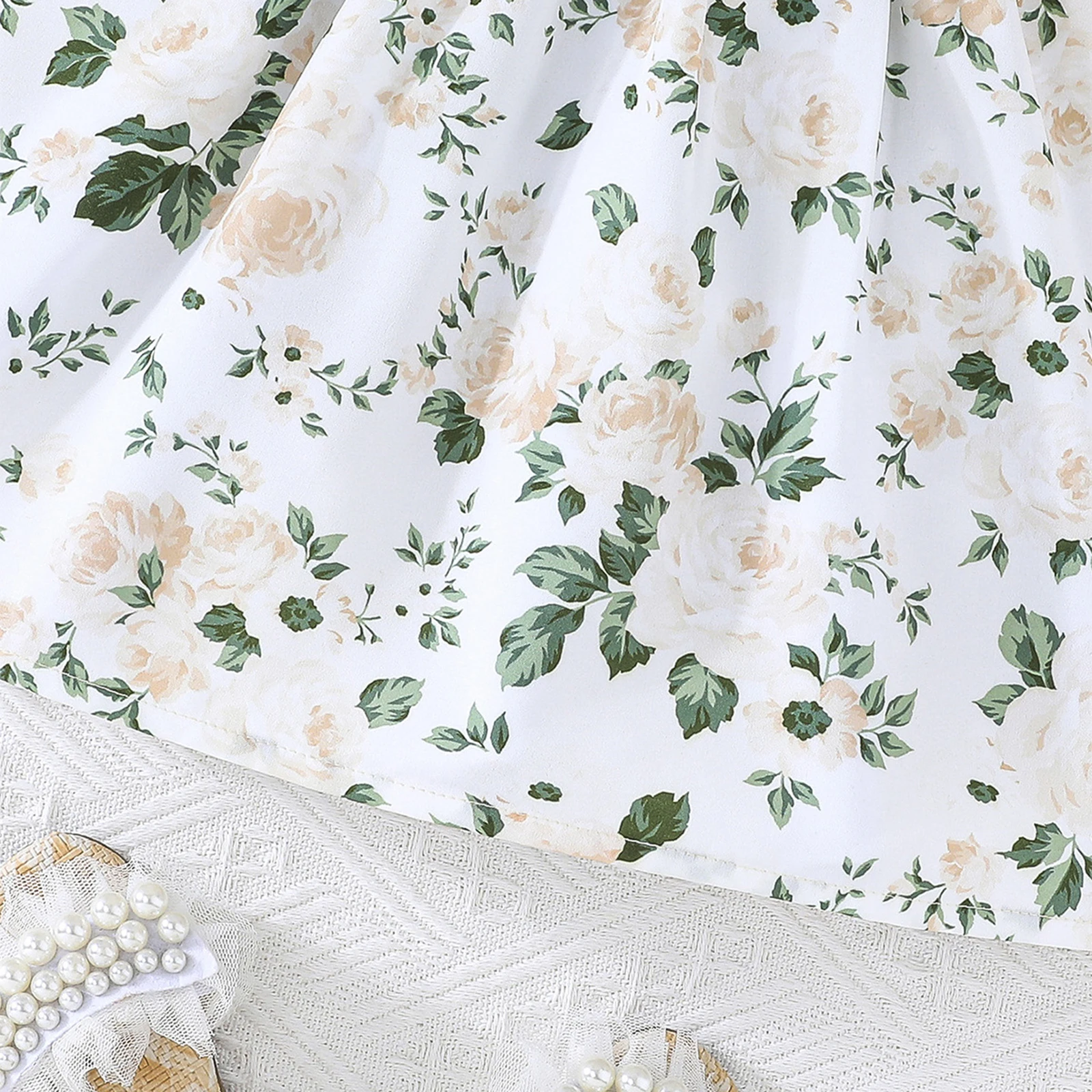 Floral Baby Girl Dress Set 5
