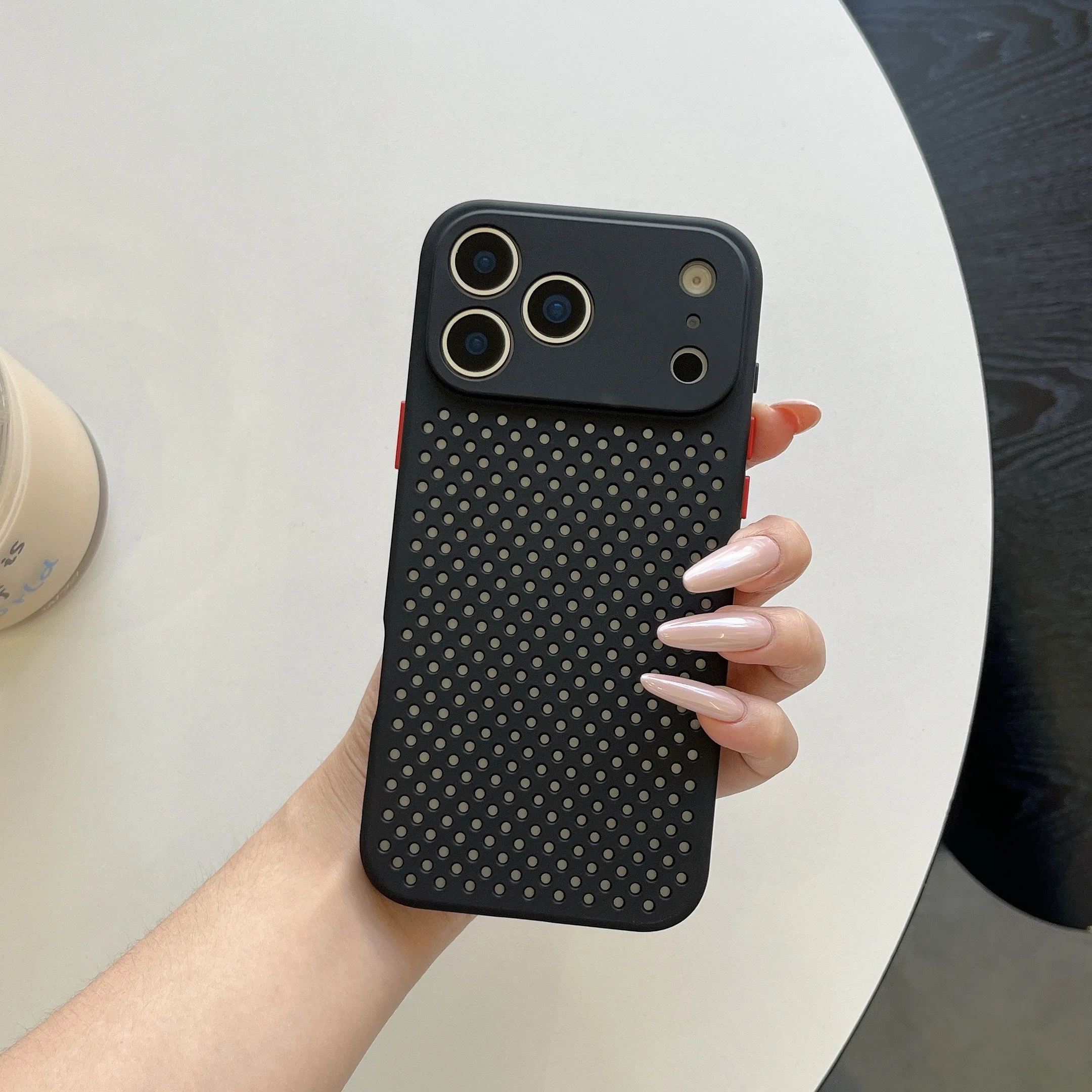 Breathable Cooling Silicone Phone Case with Shockproof Matte Bumper Cover