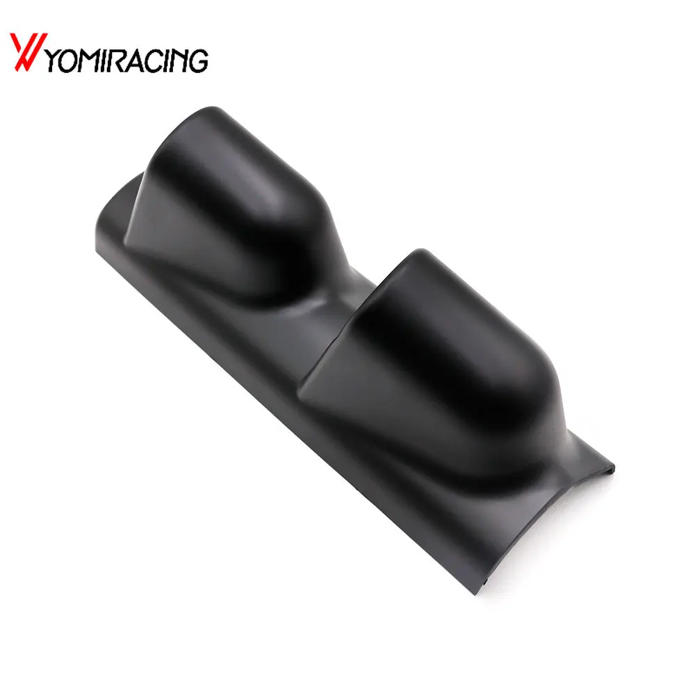 Gauge Pod 2"(52mm) Black A Pillar Pod 2 Hole Car Gauge Holder Pod For
