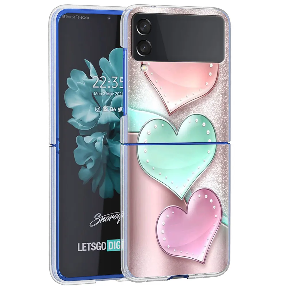 Transparent Luxury Love Bow Hard Phone Case Cover - Clear PC Design
