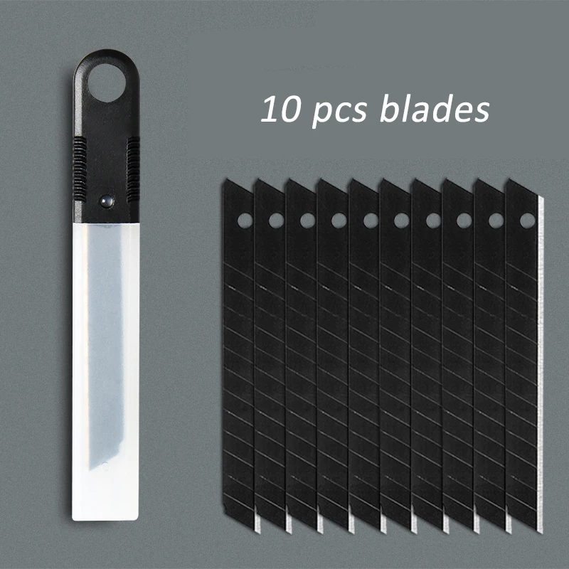 Fizz Aluminum Alloy Utility Knife High Carbon Steel 9MM Blade Self-Locking Design Sharp Angle with Fracture Knife Cutter 5
