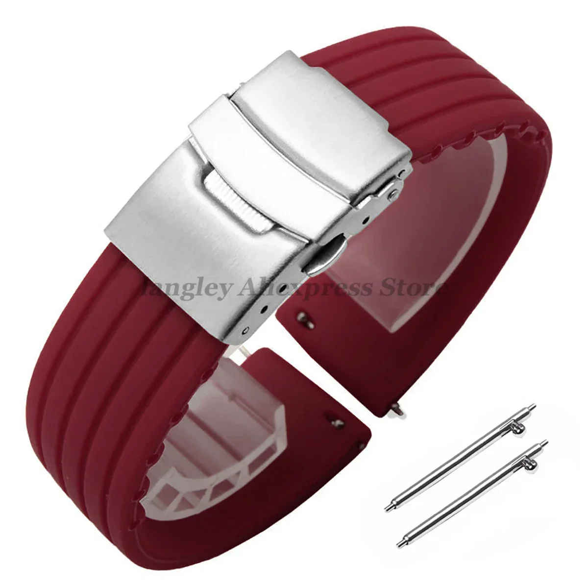 Versatile Quick Release Silicone Watchband - Multiple Sizes with Rubber Straps