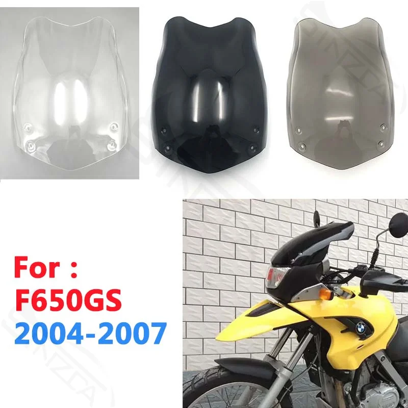 Dla BMW F650GS F 650 GS F 650GS F650 GS 2004 - 2007 2005 2006 przednia szyba WindScreen Airflow deflektory wiatru czarny