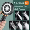 Xiaomi Shower Head High Pressure 5 Modes Water Saving Nozzle Powerful Pressurized Spa Handheld Showers Bathroom Accessorie 2024 2