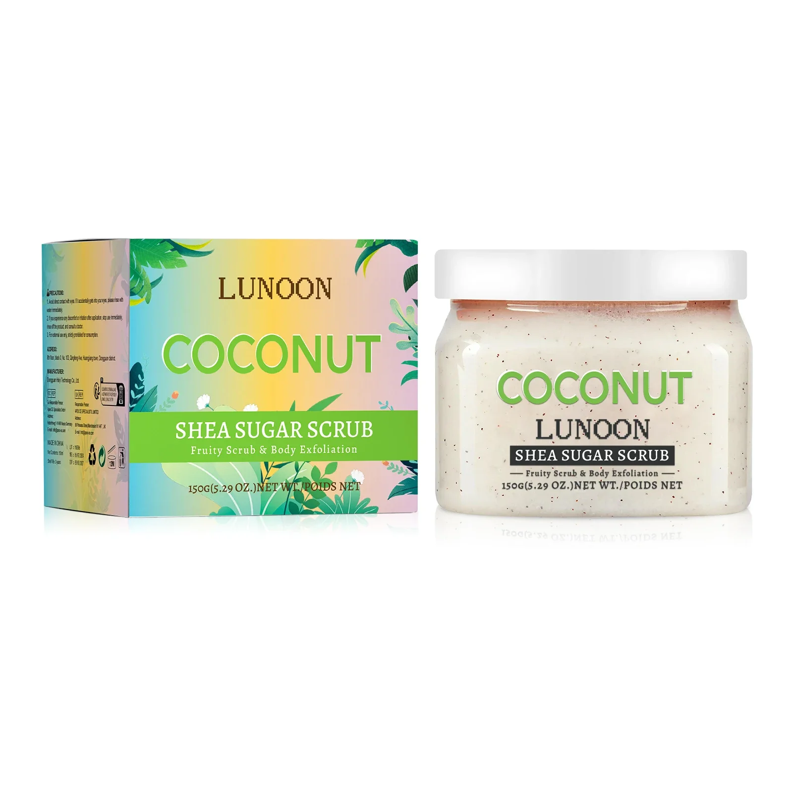 수박 시어 슈가 스크럽 150g - 천연 바디 각질 제거제, 보습, 부드럽게, 팔꿈치, 무릎, 등, 다리, 모든 피부 타입용