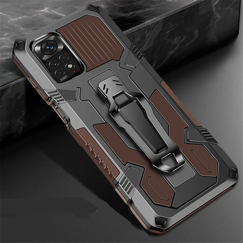 

for Xiomi Red mi Note11 11pro 4G Global Version Case For Xiaomi Redmi Note 11 11Pro 5G 11S Armor Kickstand Belt Clip Back Cover