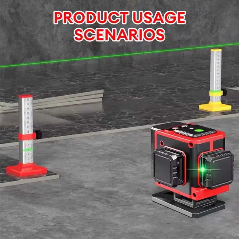 Professional 0-160mm Adjustable Tile Leveling Ruler, Aluminum Alloy with High Precision Horizontal Bubble