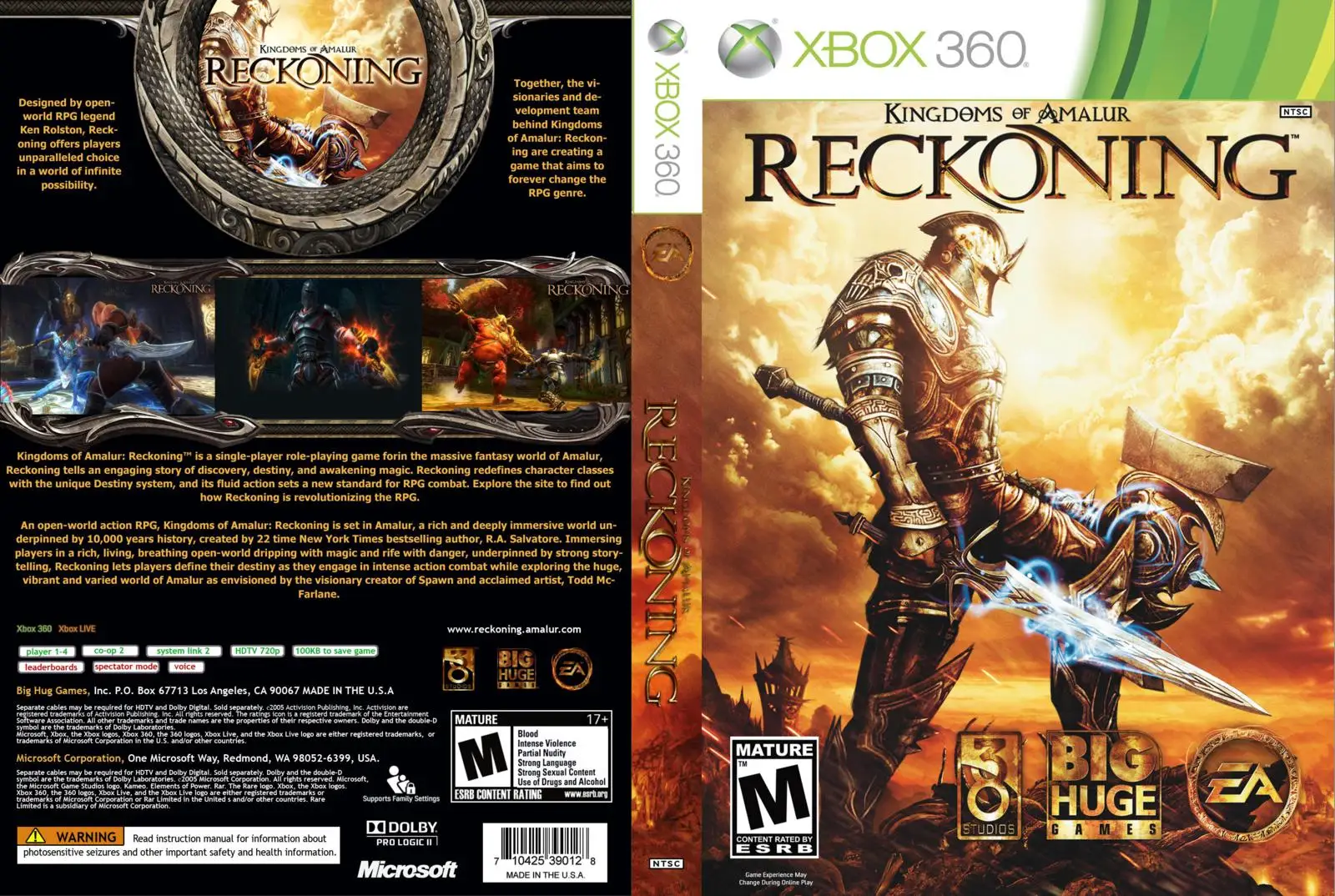 Kingdoms of amalur reckoning xbox 360 игра