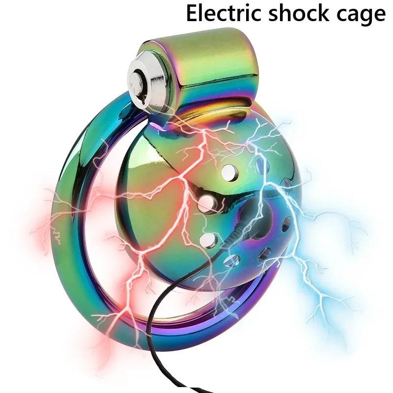 Penis Chastity Cage Set Metal Chastity Cage Belt Padlock 3 Cock Ring Bondage Slave Man Sex Toy