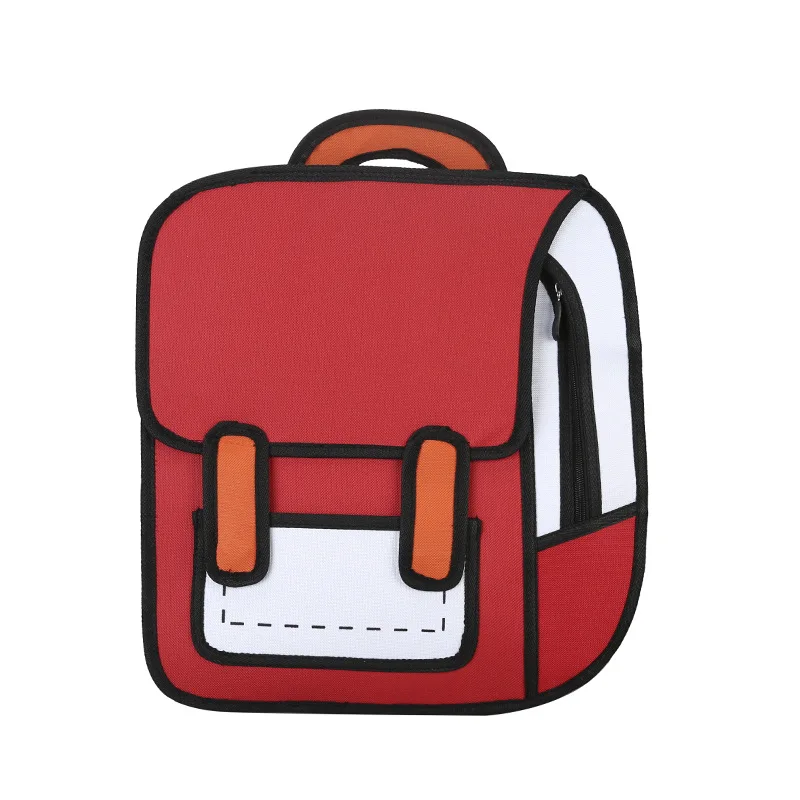 Molizhi Backpack Bag Schoolbag Cartoon Special Design School Bag Comic Backpack Personality Creative Backpack
