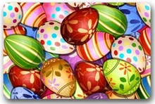 

Happy Easter Fashionable Colorful Eggs Rectangle Entryways Non Slip Doormat Floor Mat