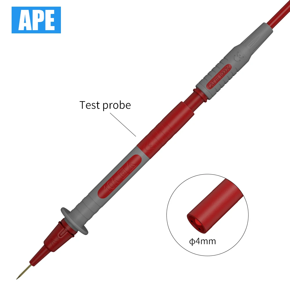 Multimeter Test Lead Safety Banana Plug 90 Degree To Straight Multimeter Test Cable 100CM 2pcs test leads test cable lead test lead cable test cable