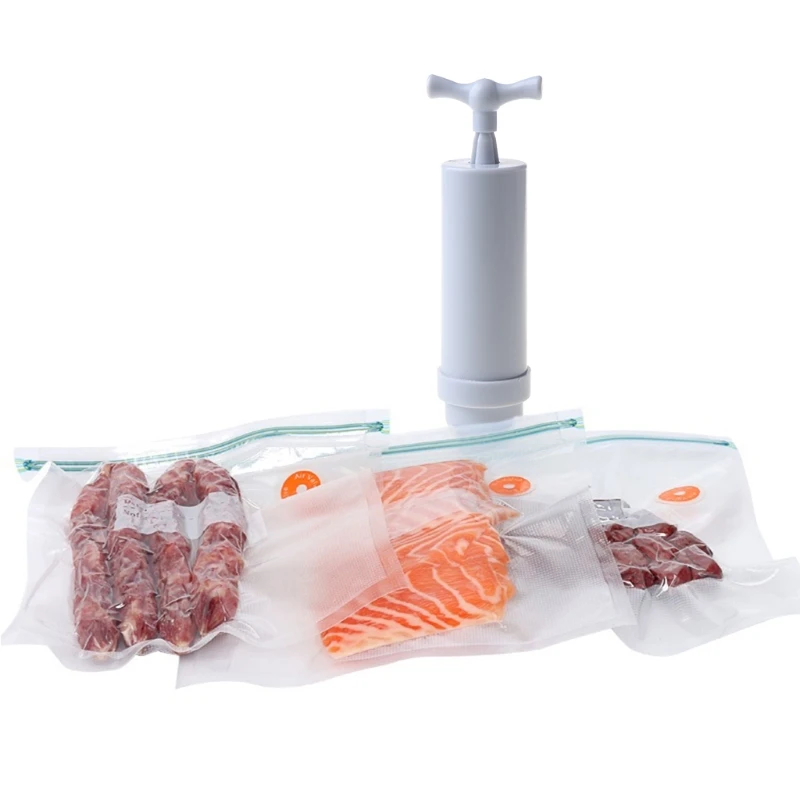 Manual Vacuum Bag Suction Air Pump Food Seal Storage Pouch Compression Pump Tool air pump air gun pump