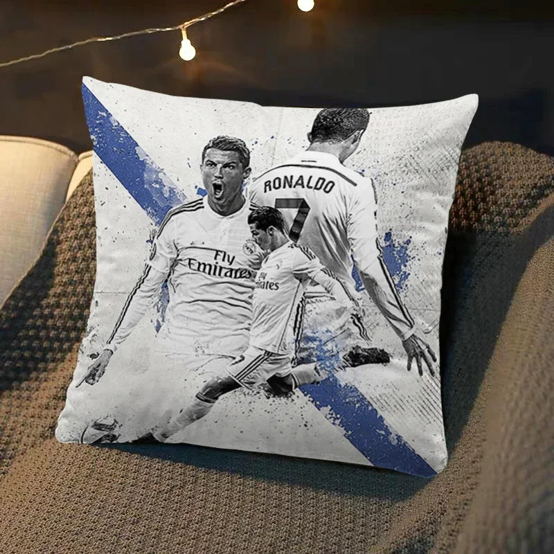 

CR7 Pillow Cover Cristiano Ronaldo Pillowcases Soft Cushion Cover Football Sofa Car Bedding Room Decor Dakimakura Christmas Gift