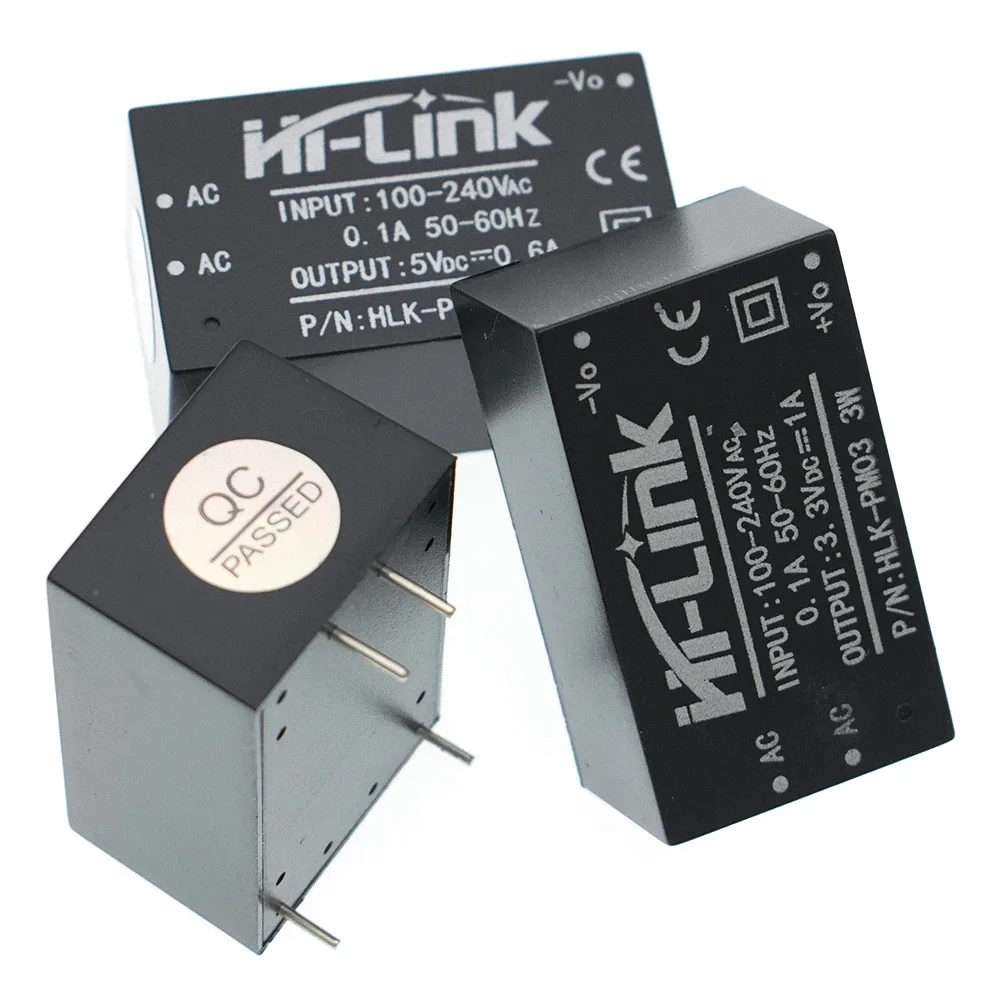 HLK-PM01 AC DC 220V to 5V 3W Mini Power Supply Module for Intelligent Household Switch Converter Hi-Link ORIGINAL