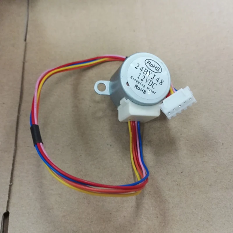 4 Phase 5 wire Geared box Reduction 24BYJ48 DC 12V Micro Gear stepper motor Air Conditioner Stepping Motor Gear Ratio 1:40