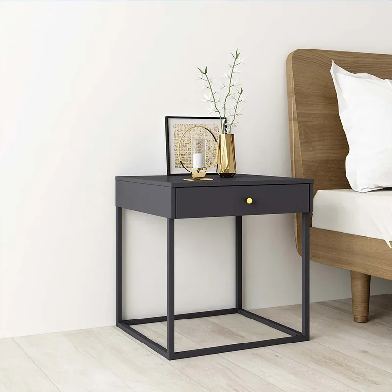 

Modern Bedroom Nightstand Nordic Small Bedside Storage Cabinet Cupboard Locker Side Table Simple Sofa Night Table with Drawer