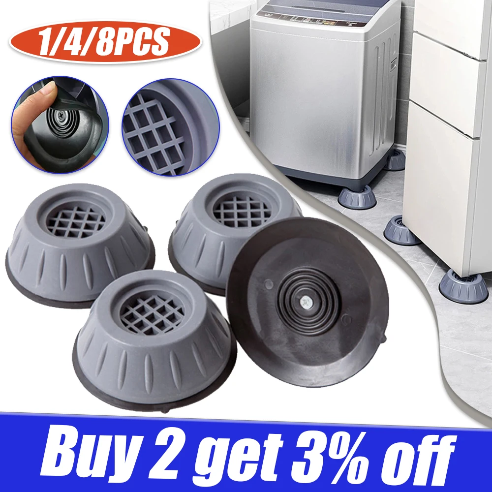 8pcs Anti Vibration Feet Pads Washing Machine Noise reducing Rubber