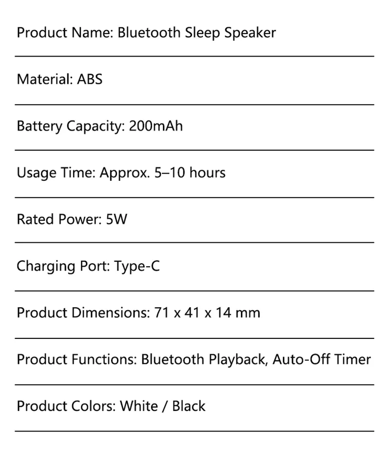 Smart Pillow Bluetooth Speaker For Sleep Enhancement_voghion.com