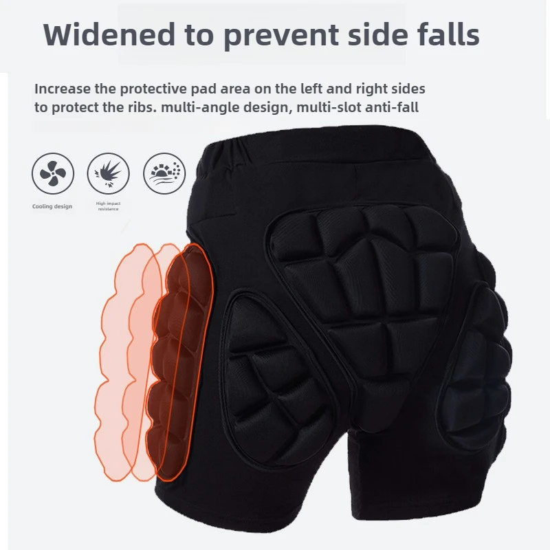 3D Ski Hip Protector Pants Winter Skating Protective Hip Pad Snowboarding Impact Shorts Ski Ice Skating Roller Snowboard Gear