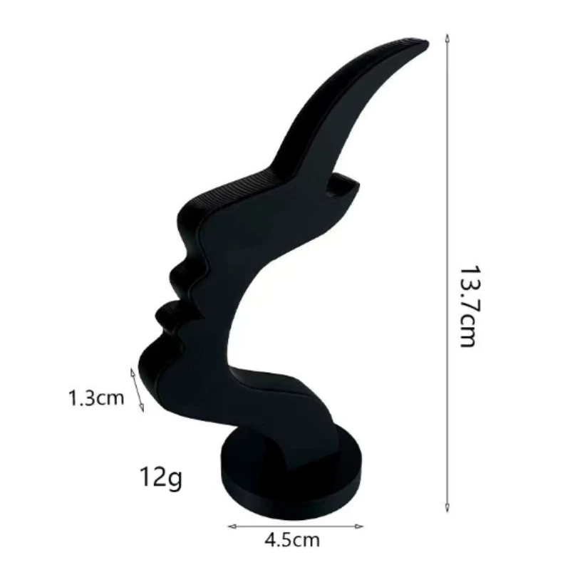 Fashion glasses placement bracket interesting side face practical and minimalist glasses decoration for desktop or bedside table