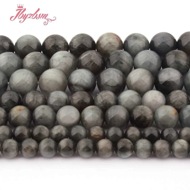 

6,8,10mm Smooth Round Ball Eagle Eye Beads Natural Stone Beads For DIY Necklace Bracelet Jewelry Making Loose 15" Free Shipping