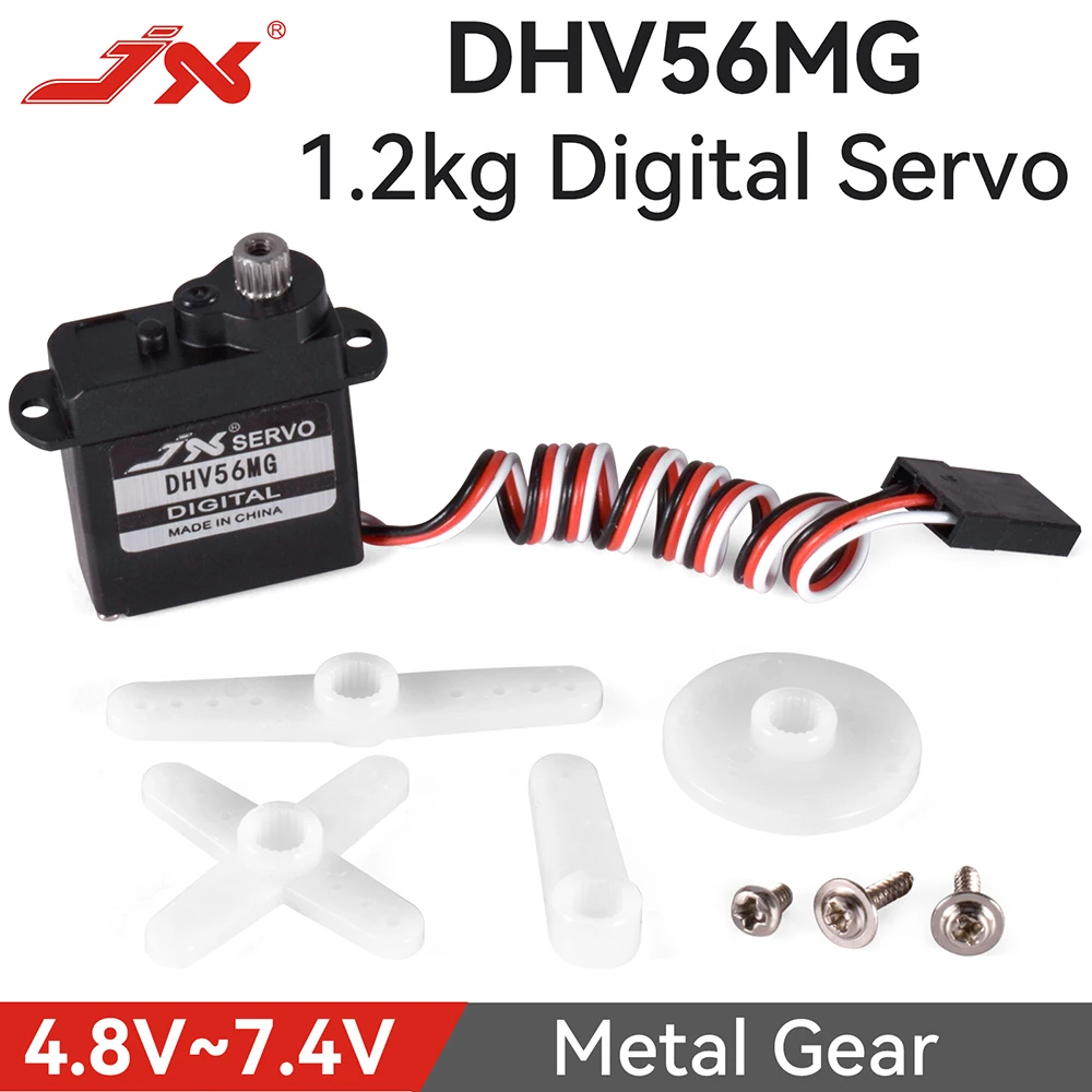 Servo JX - Servo DHV56MG 5.6g DS, Numérique, Sans Noyau