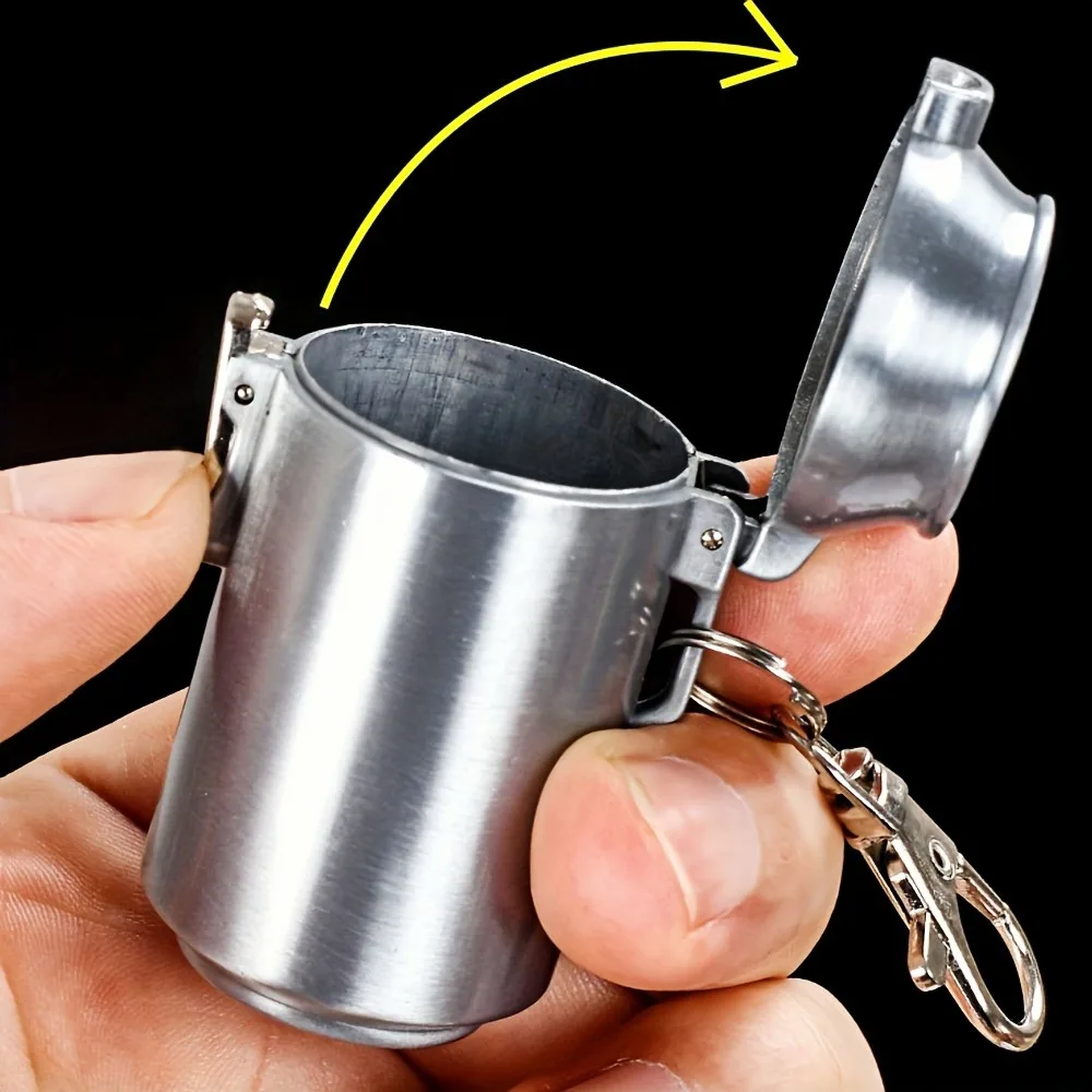 Portable Ashtray Metal Ashtray Cigarettes Ashtray 1pc Metal Ashtray Can-Portable Mini Ashtray For Car Bedroom Living Room-Creative Irregular Shape