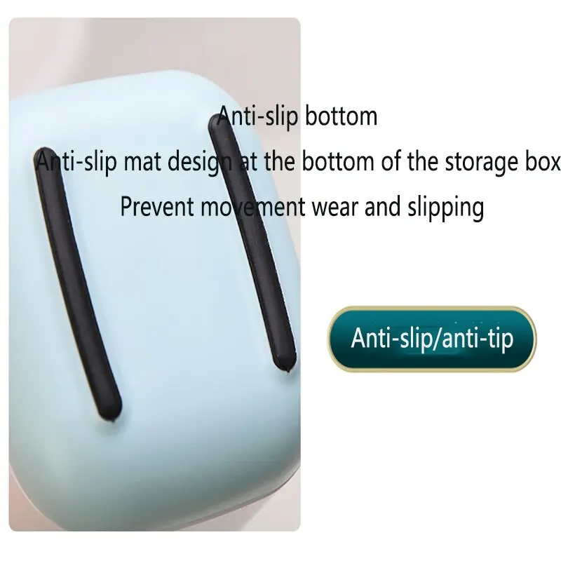 Creative Home Desktop Storage Box Bathroom Finishing Grid Storage Box Plastic Toothbrush Rack Washstand Storage Box 5