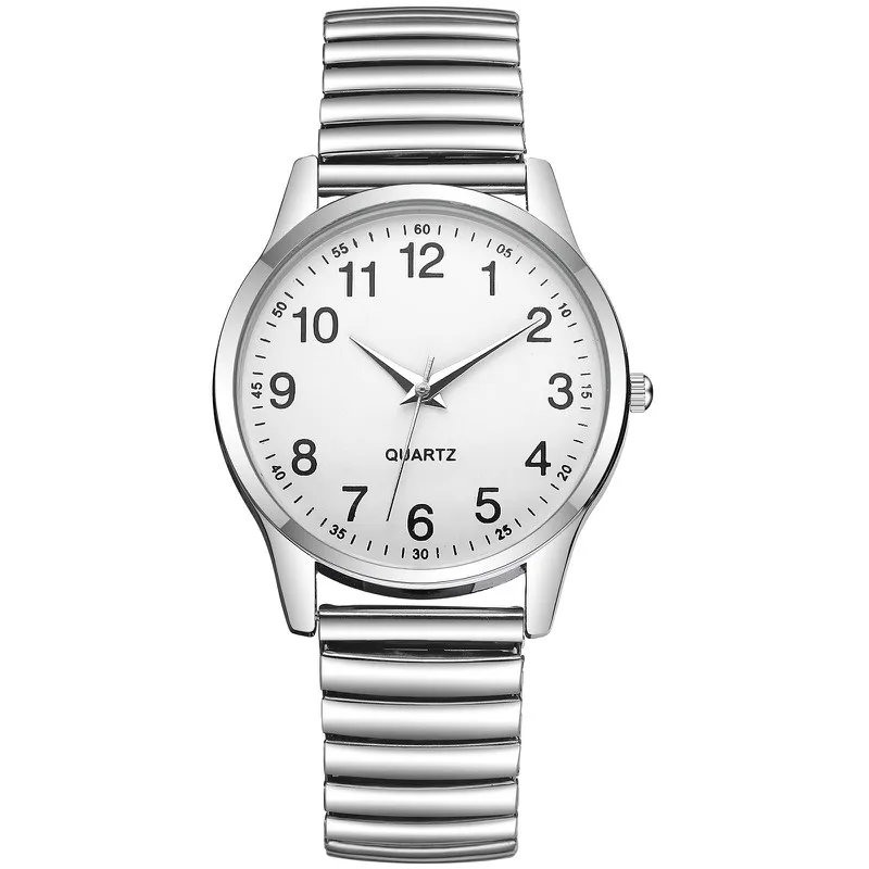 1/2 قطعة ساعات الزوجين الموضة بسيطة العربية الهاتف...