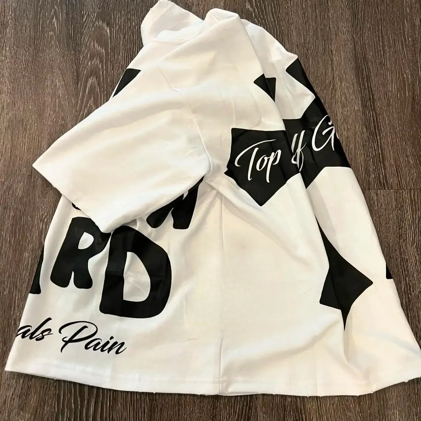 الجرافيك جولة الرقبة القطن الخالص شارع العليا جديد...