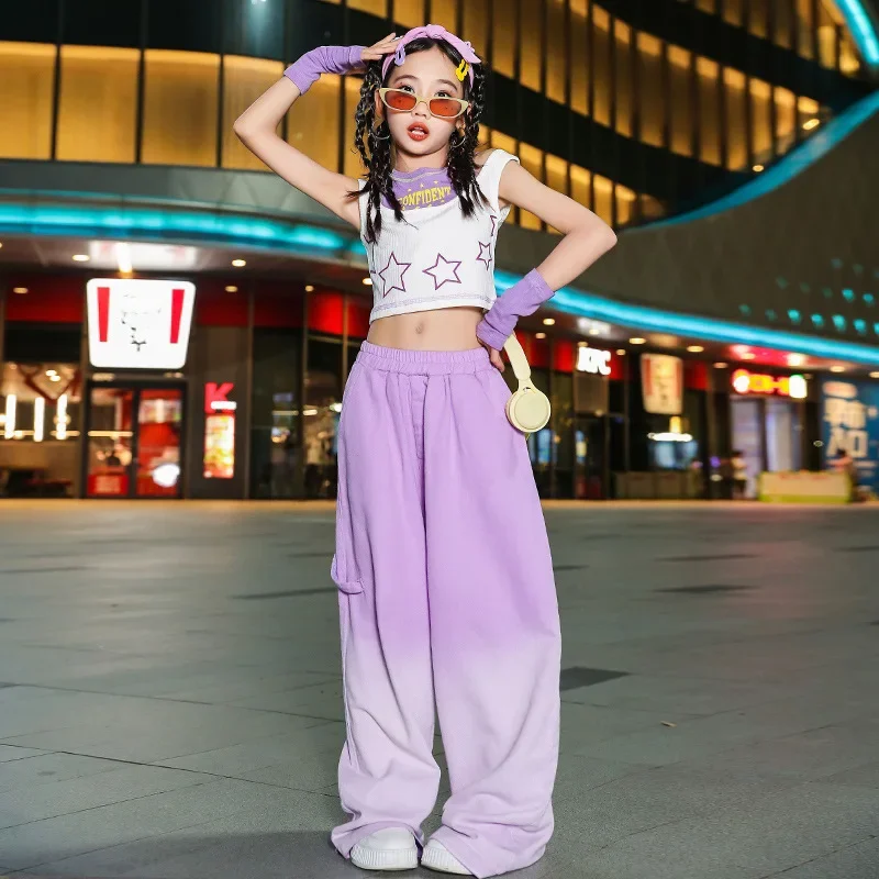 

Детский топ без рукавов и градиентные брюки