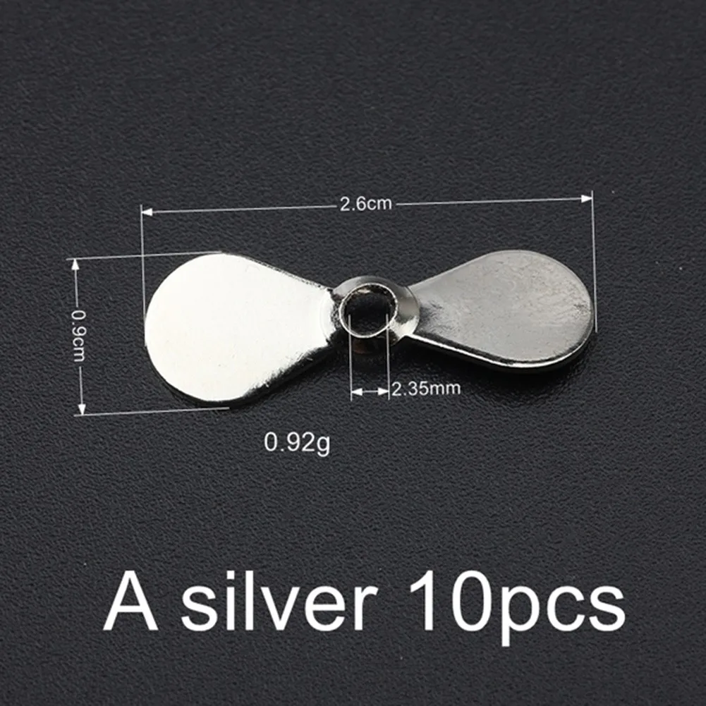 

10Pcs Prop Blades Blades DIY Lures Prop Spin Spinner Style Topwater Useful Hot Sale Newest Protable Reliable Duable