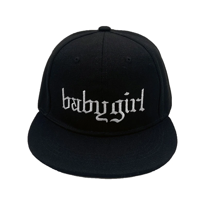 

new Babygirl embroidery Frauen baseball cap men cotton adjstable pure black sports caps women hip hop hat bones hat