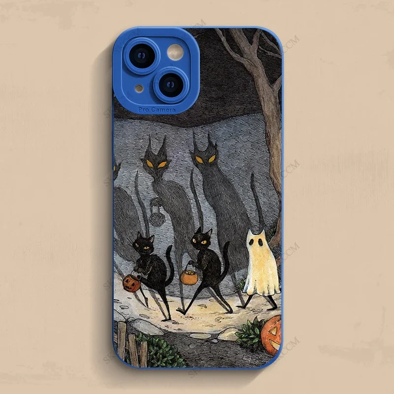 Dark Humorous Monster Cat Fox Creative Shockproof Phone Case
