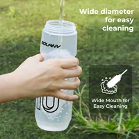 BOLANY 750ML Sports Bottle Ultralight Transparent Plastic Kettle with lid Portable Bottle Squeeze Drinking Cycling Supplie 6