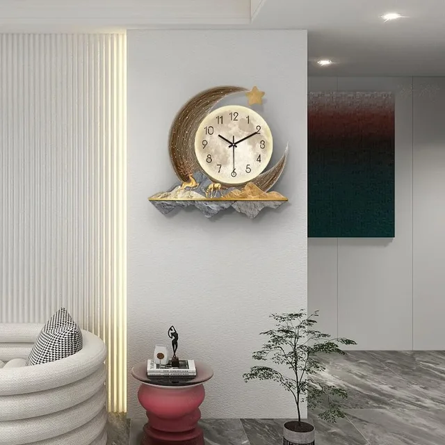 Modern Minimalist Creative Decoration Light Luxury Internet Red Wall Clock Living Room Home Fashion Clock 3