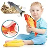 Non-stop Electric Baby Sleeping Fish Toy 2.0 Keep Swinging Tail Floppy Fish Toy Auto Flopping USB Wiggle Plush Toy for Baby Cat 1