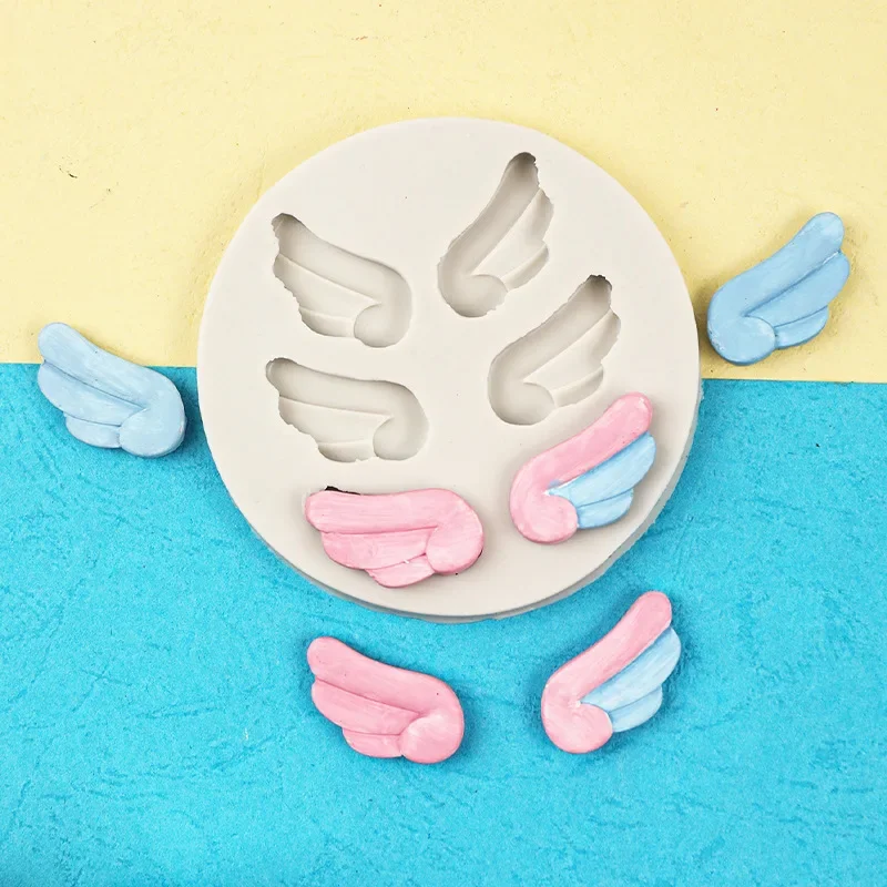 Silicone Mold 1 PCS Silicone 3D Wing Mold Form Arts Craft Carving Pottery Ceramic Tool Handmade Clay Tools