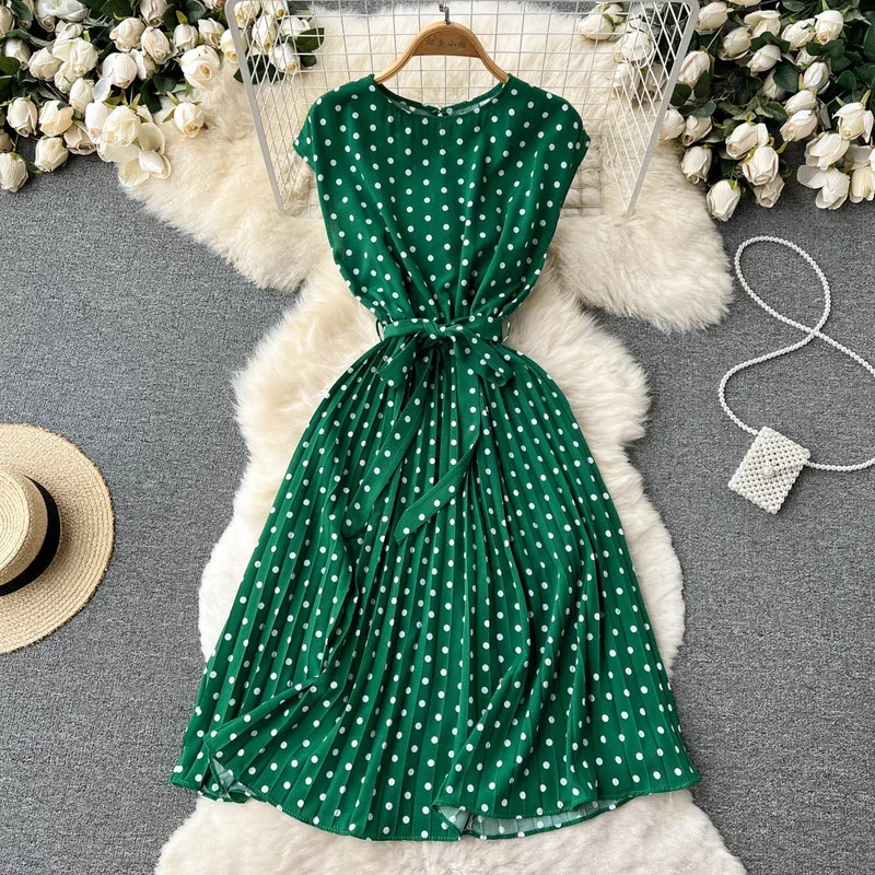 green emerald velvet dress Amazon.com: Vintage Polka Dots Dress for Women, 1950s Sleeveless Halter  Neck Rockabilly Swing Dress Hepburn Style Retro Cocktail Tea Party Picnic  Pinup Summer Dresses Green-Big dots S : Clothing, Shoes & Jewelry