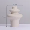 Ins Style Ceramic WhiteVase Decoration Spiral Vase Modern Home Decoration Flower Pot Vase Decoration Home Living Room Decoration 6