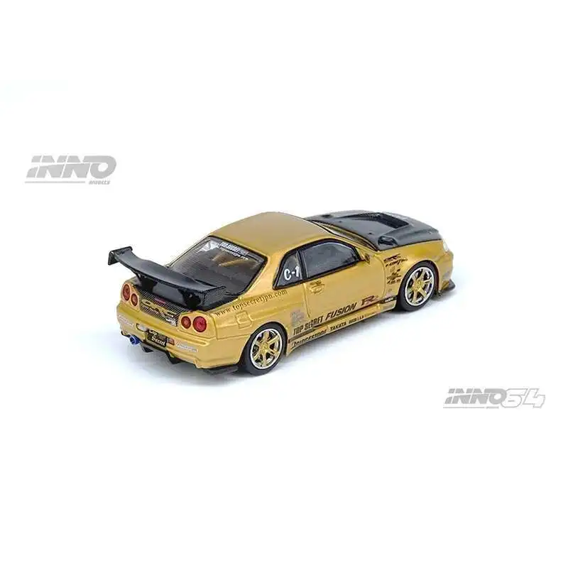 inno64 イノモデル イベント限定品 ゴールド R34 トップシクレット Amazon.com: Inno Models Skyline GT-R (R34) Top Secret RHD