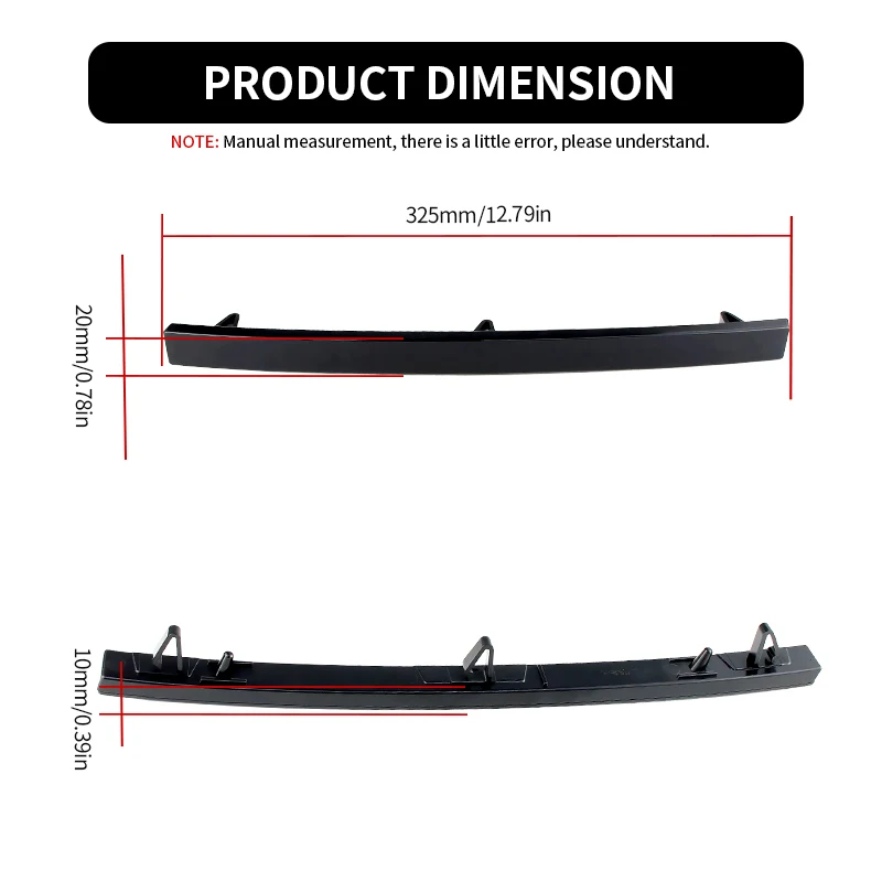 2PCS Corvette C7 Rear Bumper Reflectors Red (2014–2019) 2