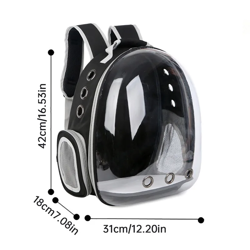 Pet Carrier Bag Pet Carrier Backpack Pet Bag Cat Carrier Bag Outdoor Pet Shoulder bag Carriers Backpack Breathable Portable Travel Transparent Bag For Small Dogs Cats
